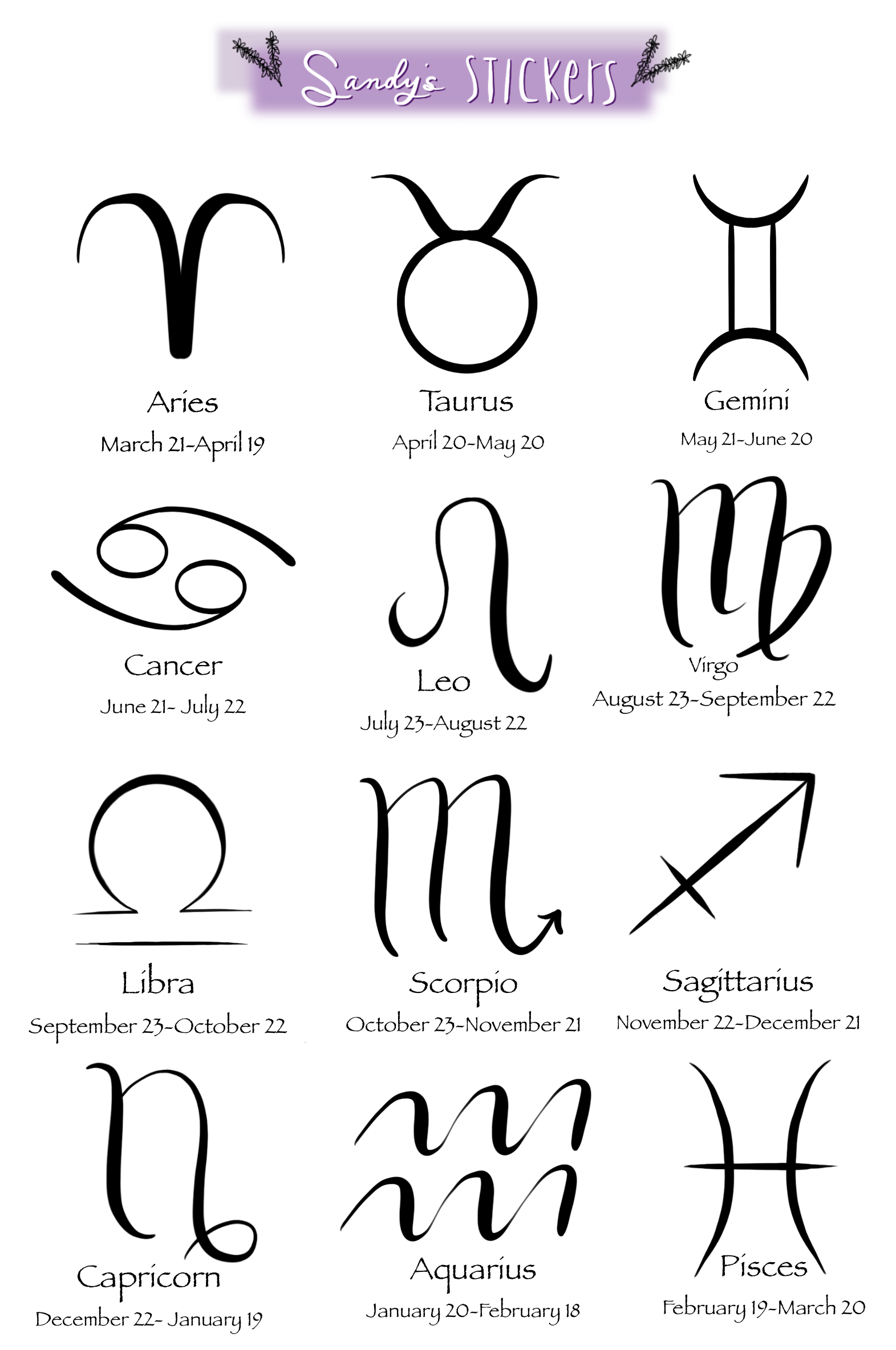 Astrological Symbols