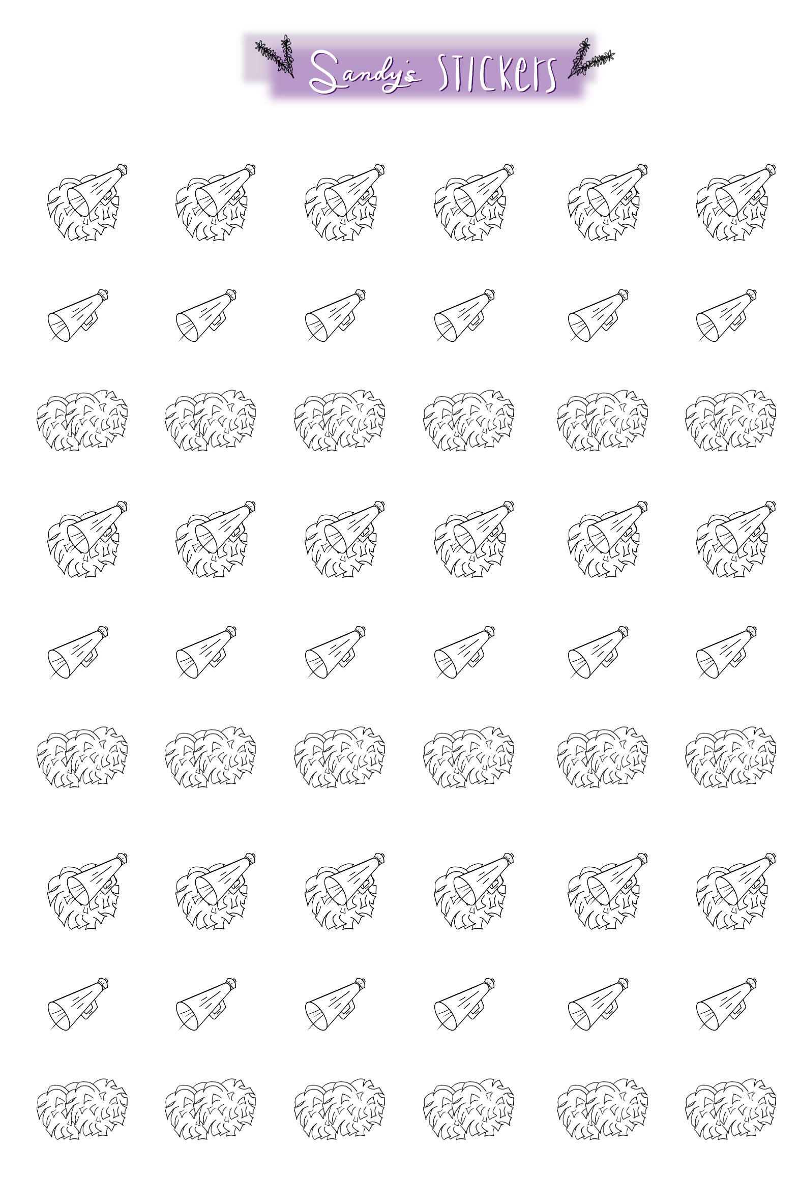 Cheerleading Mini Icons