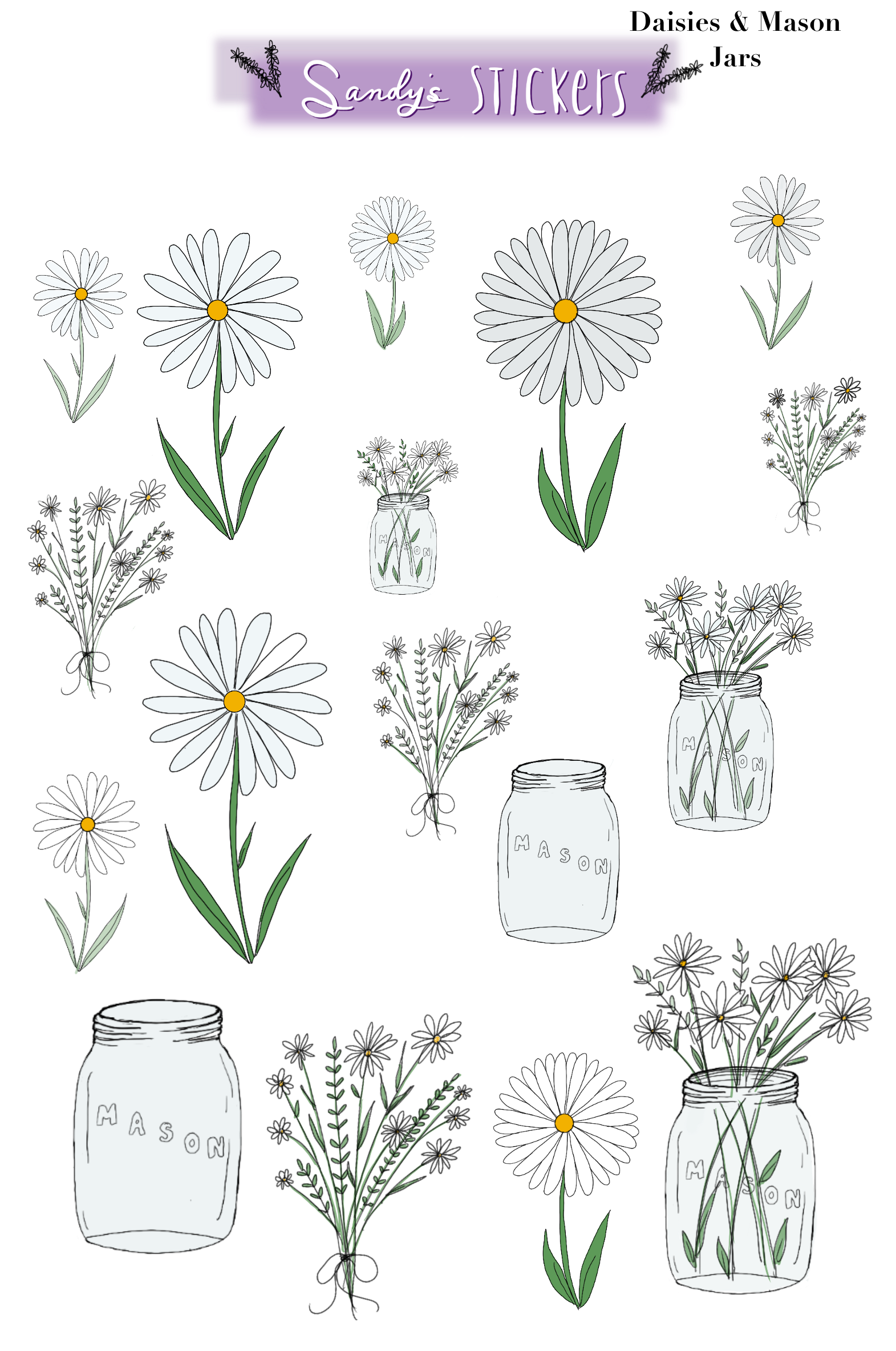 Daisies & Mason Jars