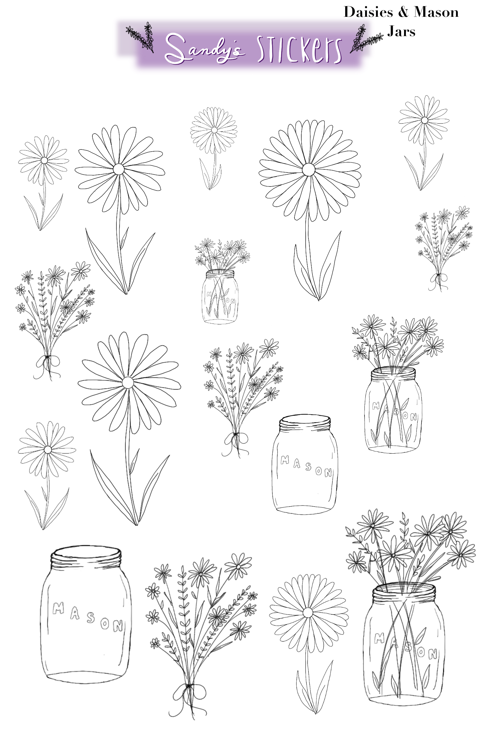 Daisies & Mason Jars