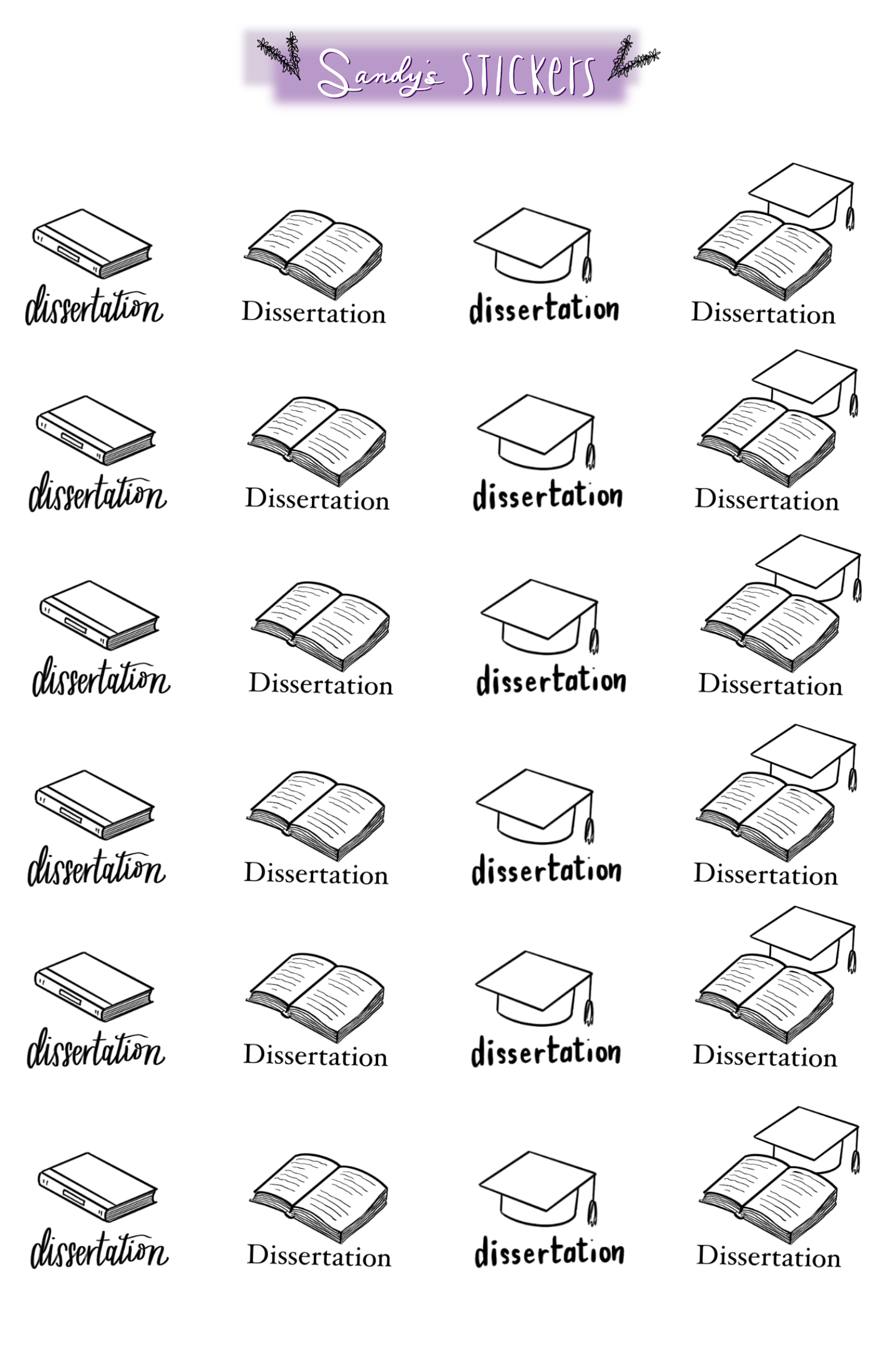Dissertation Icons