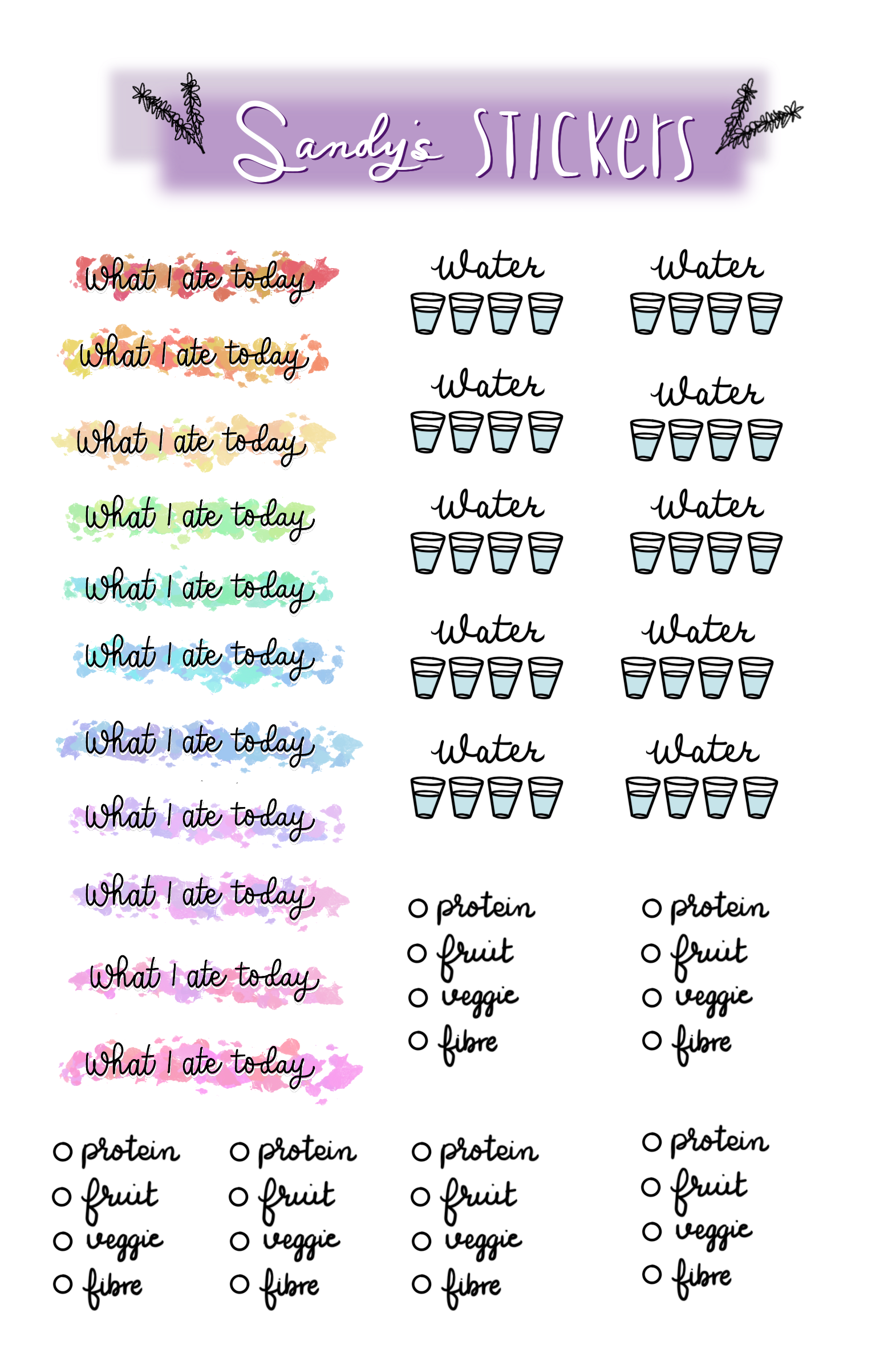 Food & Water Tracker