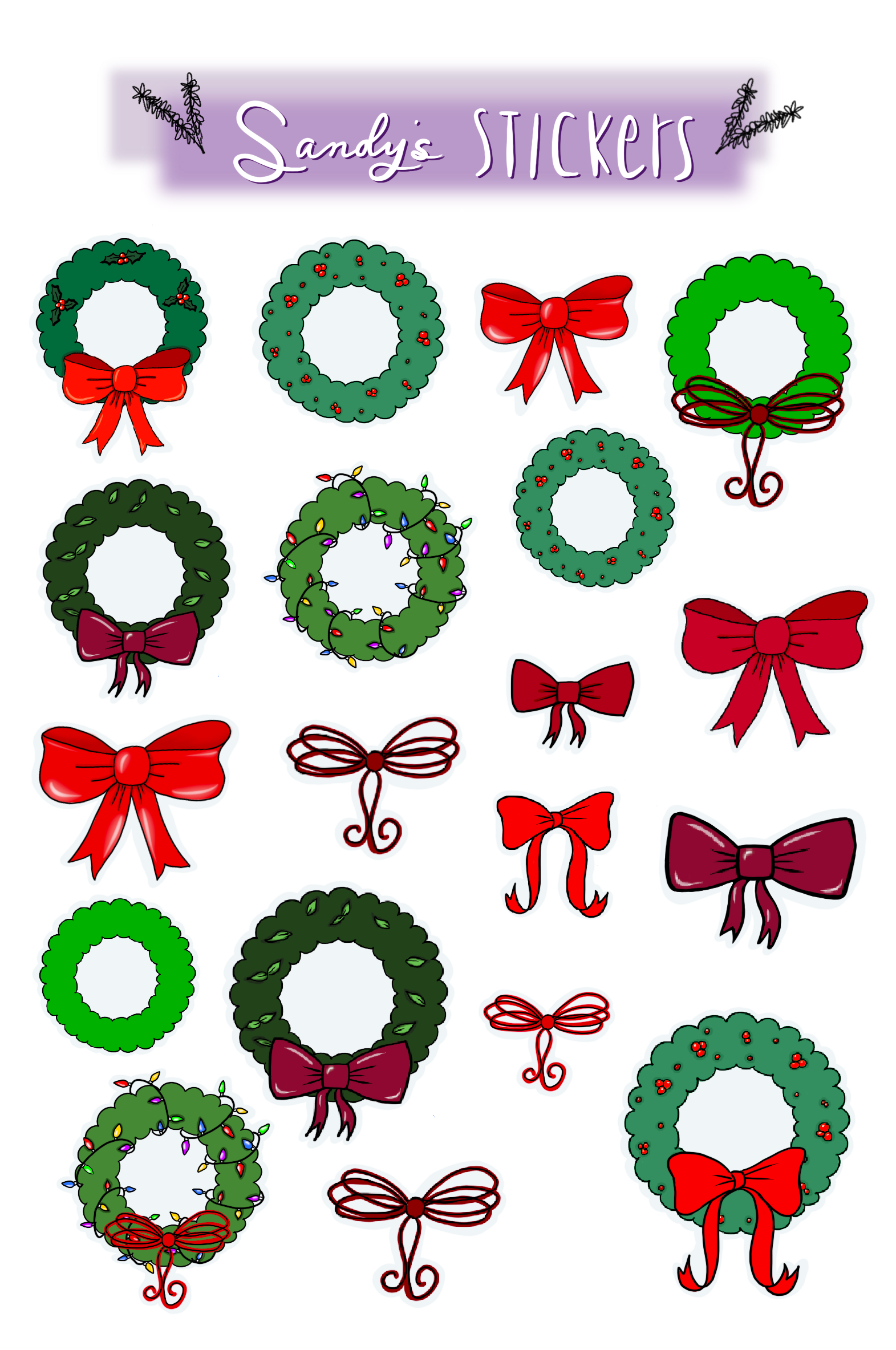 Holiday Wreaths & Bows