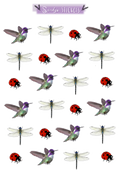 Hummingbirds, Ladybugs and Dragonflies