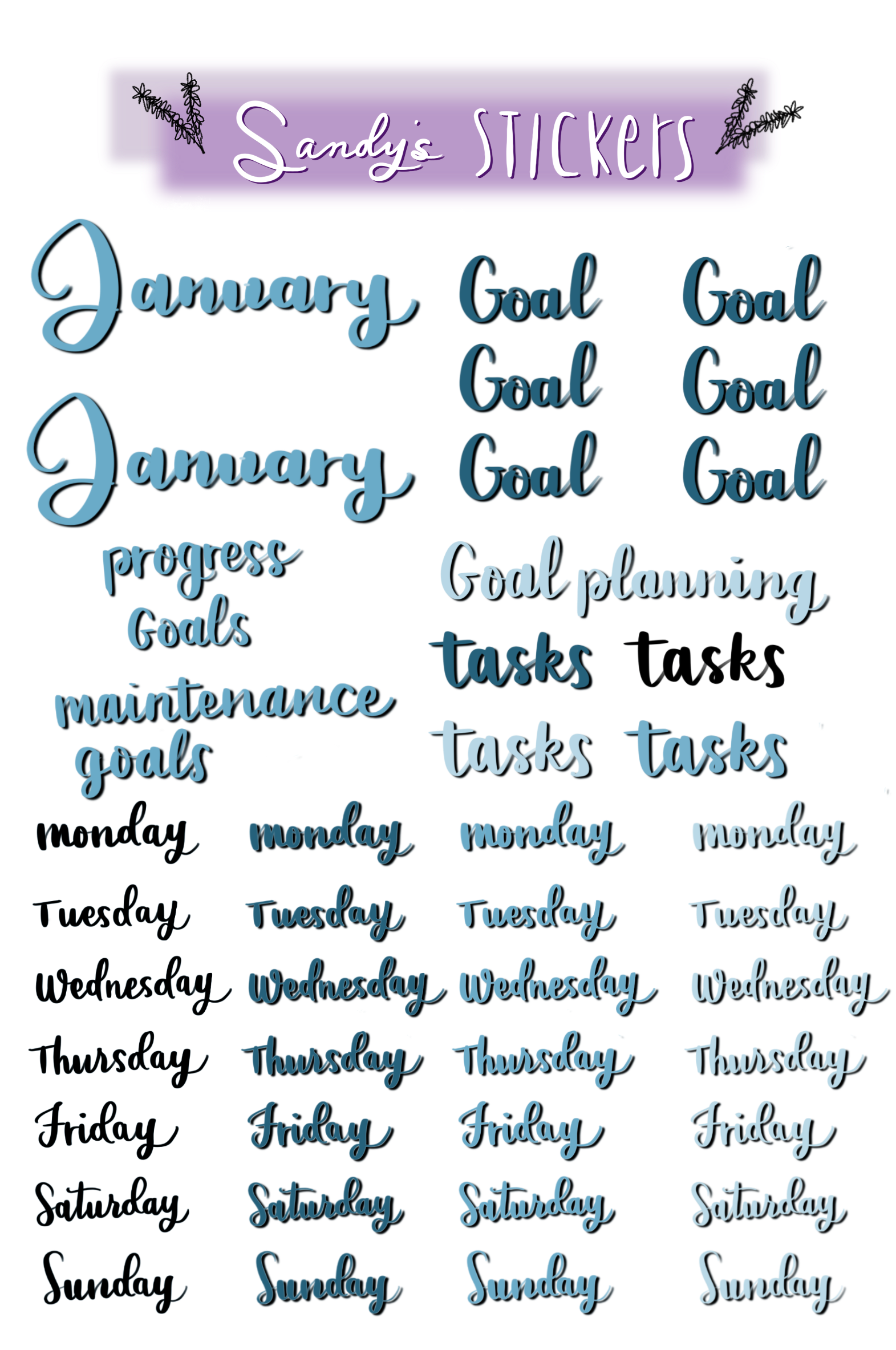 January Monthly Kit