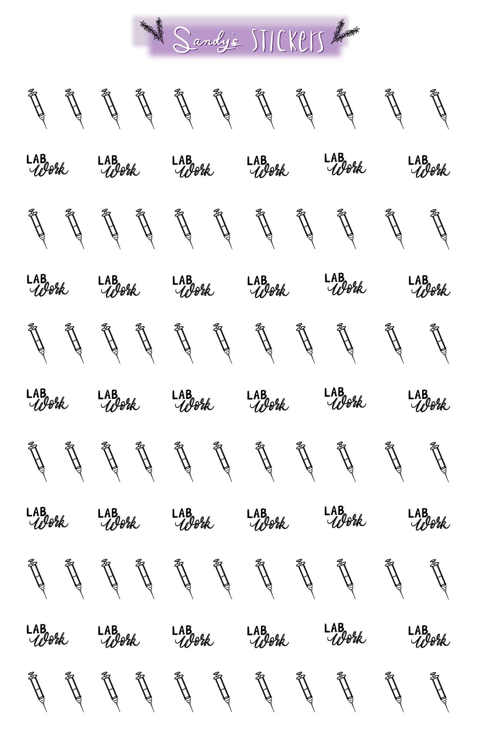 Lab Work Mini Icons