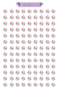 No School Mini Icons