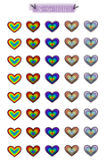 Rainbow Hearts