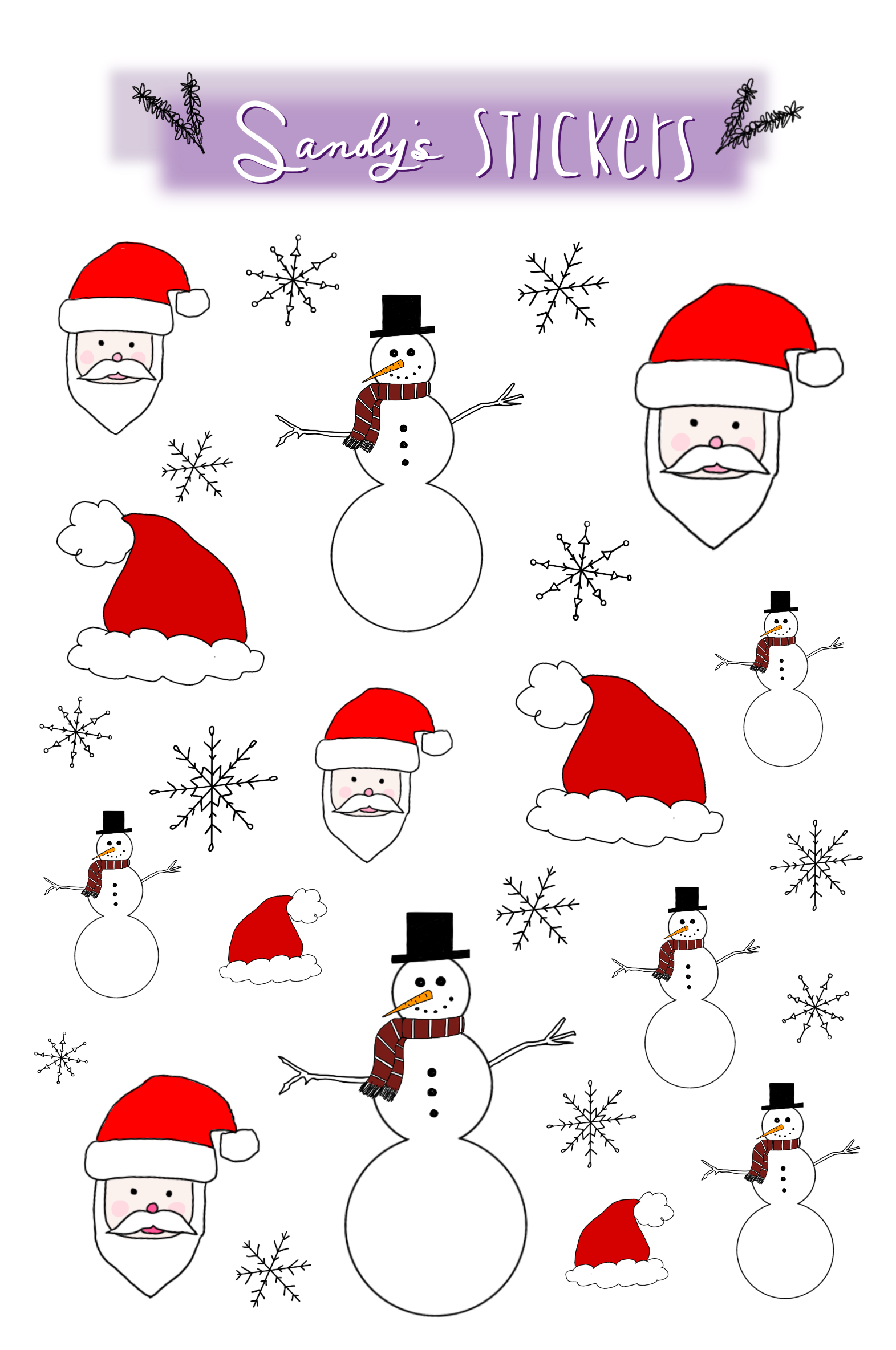 Santa's & Snowmen