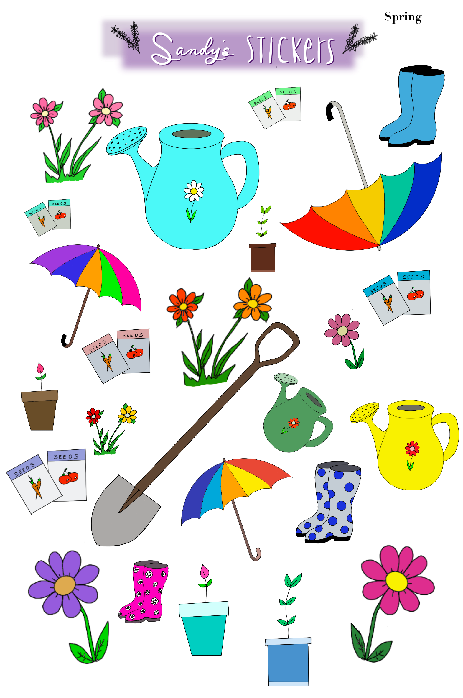 Spring Stickers