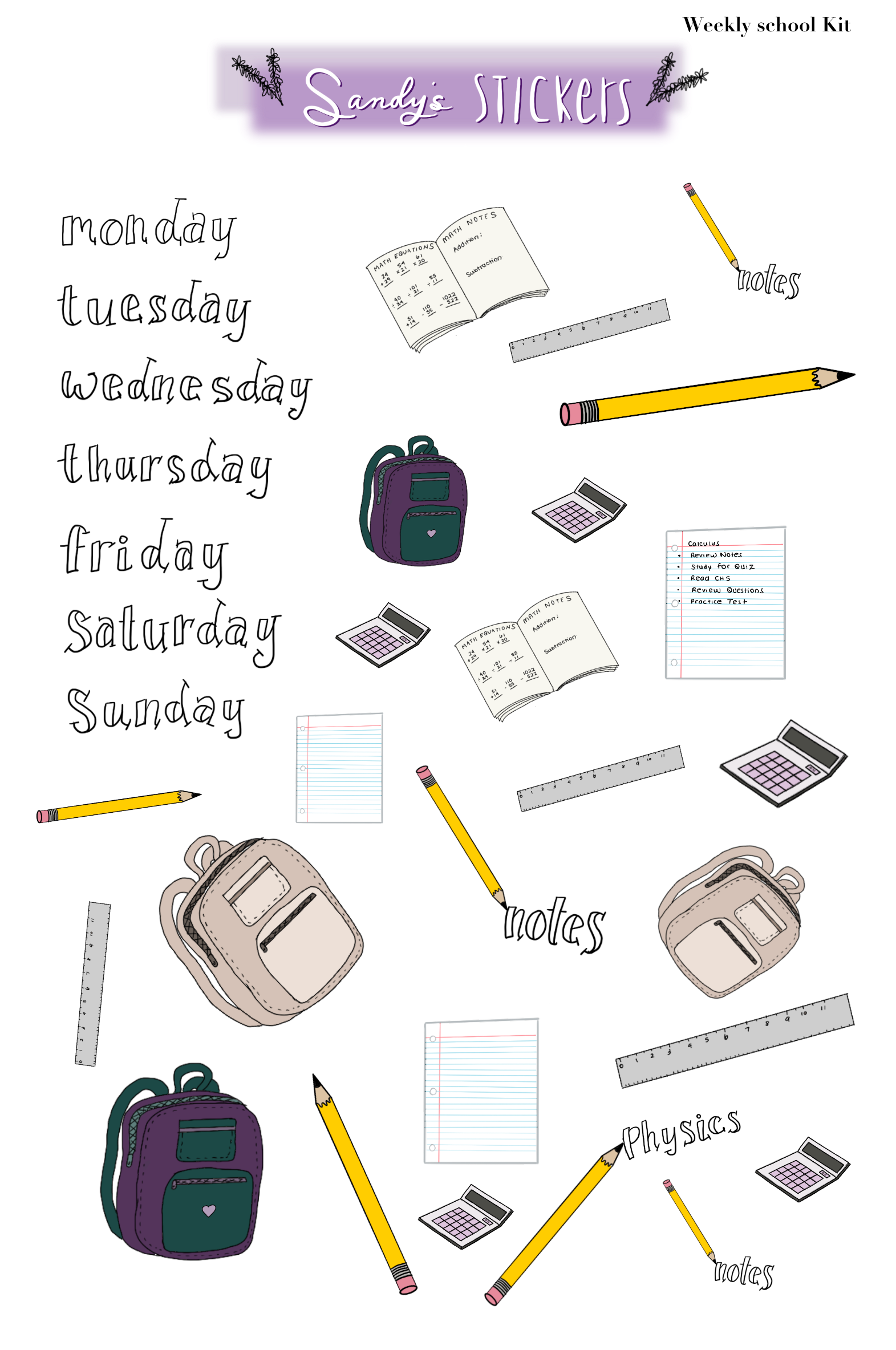 Weekly School Kit