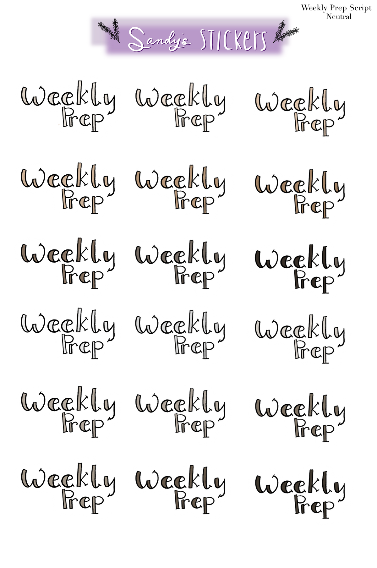 Weekly Prep Script