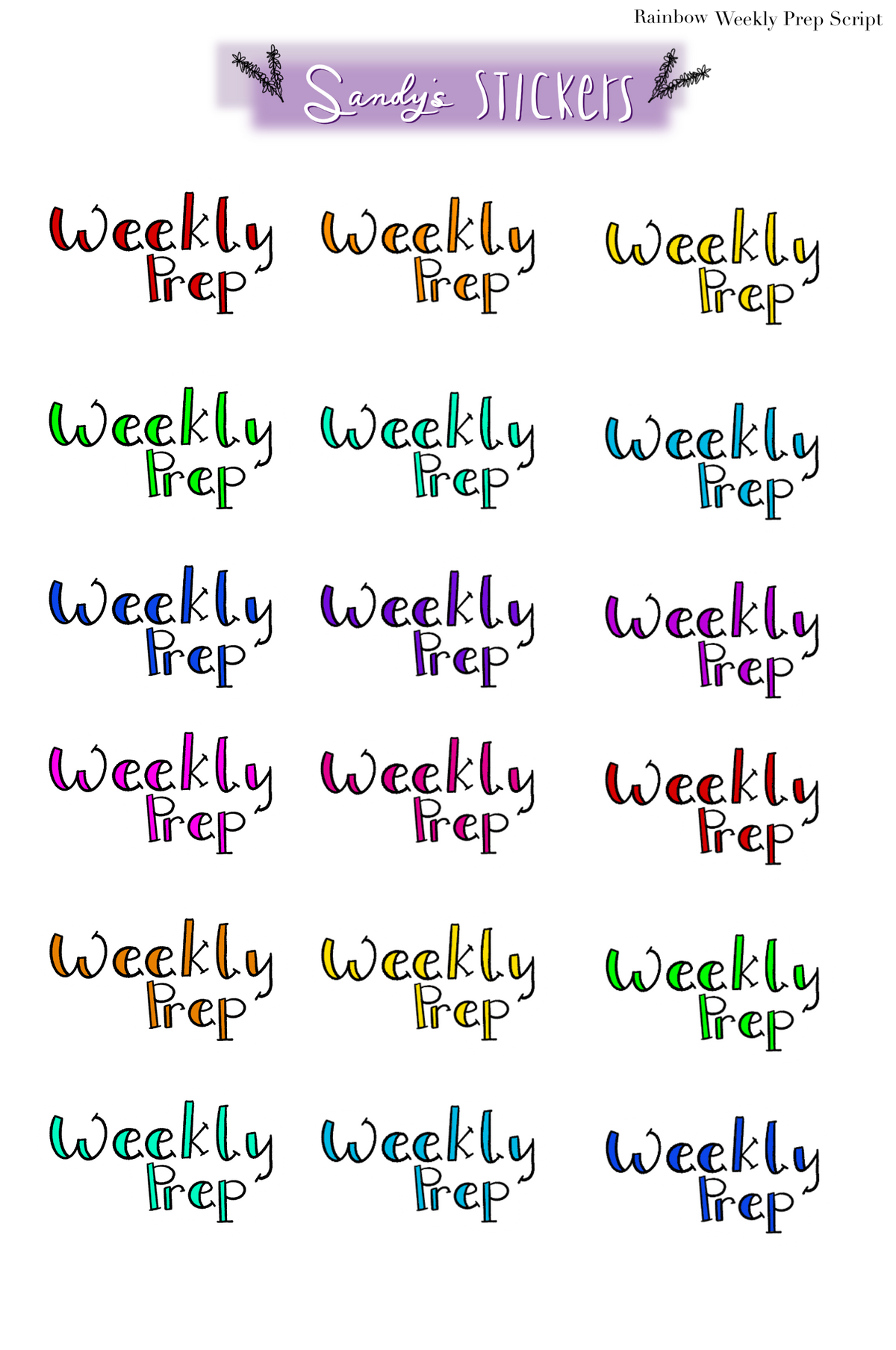 Weekly Prep Script